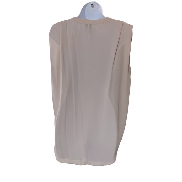 Valette Blush Oversized Pink Sleeveless Zippered Blouse - Size Small - Picture 2 of 5